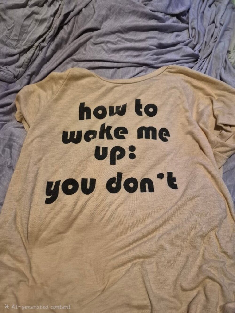 Woman's /  Kids Sleep Shirt Medium (tan)